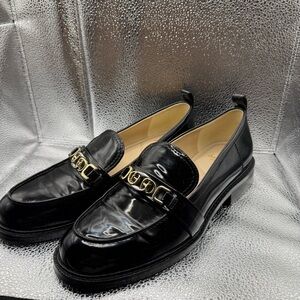 Sam Edelman Black Patent Loafers Womenโs Size 10